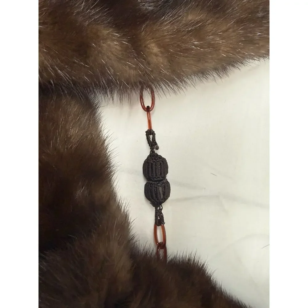 Vintage 4 Mink Fur Stole Pelts Scarfs Heads Full Body Taxidermy 1940s 1950s